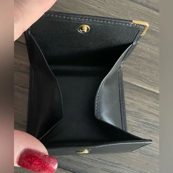 EUC, Dunhill Black Leather Coin/Money Pouch. Small & Sleek. - Picture 4 of 4